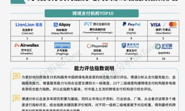 连连数字获评跨境支付综合能力TOP1，“AI原生+合规深耕”双引擎构筑差异化优势